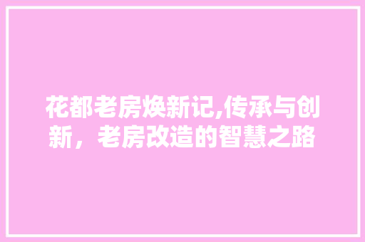 花都老房焕新记,传承与创新，老房改造的智慧之路
