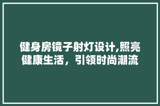 健身房镜子射灯设计,照亮健康生活，引领时尚潮流