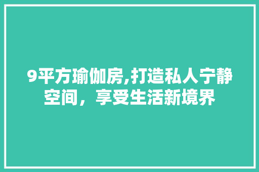9平方瑜伽房,打造私人宁静空间，享受生活新境界