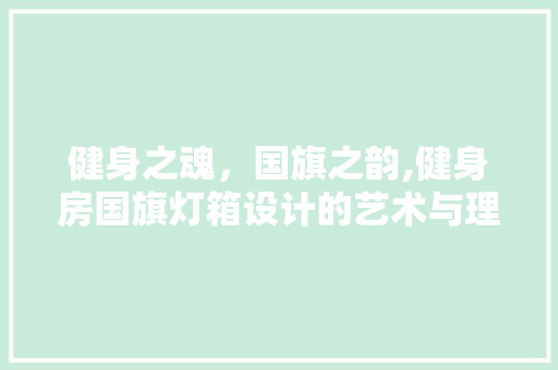 健身之魂，国旗之韵,健身房国旗灯箱设计的艺术与理念