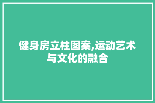 健身房立柱图案,运动艺术与文化的融合