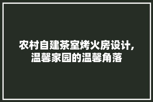 农村自建茶室烤火房设计,温馨家园的温馨角落