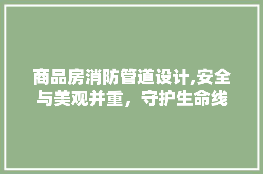 商品房消防管道设计,安全与美观并重，守护生命线