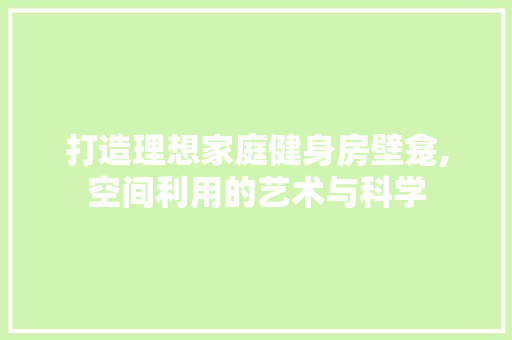 打造理想家庭健身房壁龛,空间利用的艺术与科学