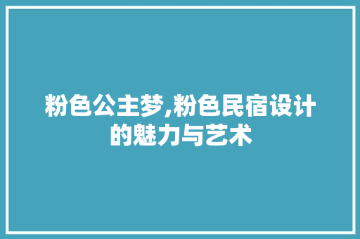 粉色公主梦,粉色民宿设计的魅力与艺术