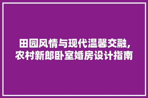 田园风情与现代温馨交融,农村新郎卧室婚房设计指南
