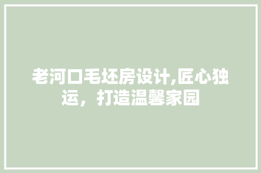 老河口毛坯房设计,匠心独运，打造温馨家园