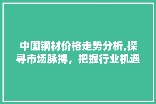 中国钢材价格走势分析,探寻市场脉搏，把握行业机遇