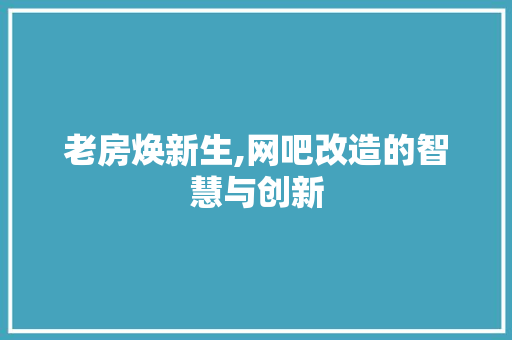 老房焕新生,网吧改造的智慧与创新