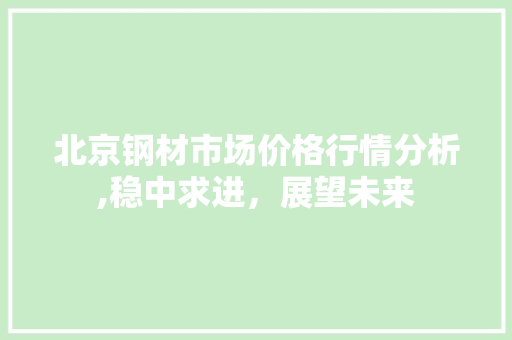 北京钢材市场价格行情分析,稳中求进，展望未来