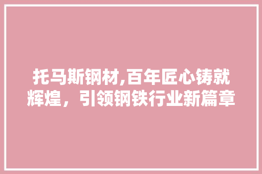托马斯钢材,百年匠心铸就辉煌，引领钢铁行业新篇章