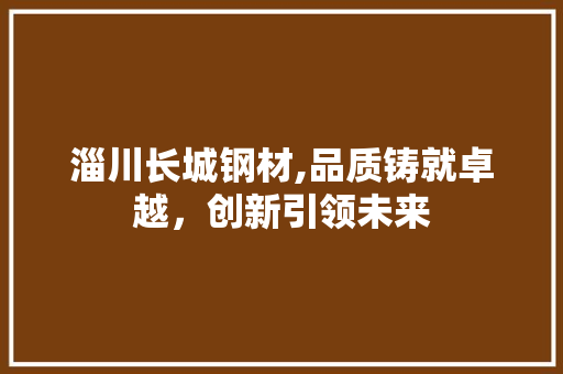 淄川长城钢材,品质铸就卓越，创新引领未来