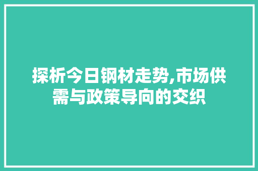 探析今日钢材走势,市场供需与政策导向的交织