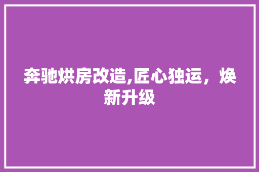 奔驰烘房改造,匠心独运，焕新升级