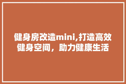 健身房改造mini,打造高效健身空间，助力健康生活