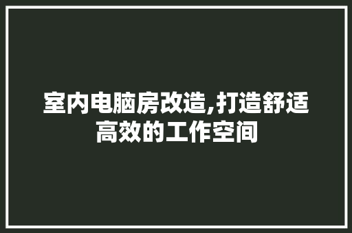 室内电脑房改造,打造舒适高效的工作空间